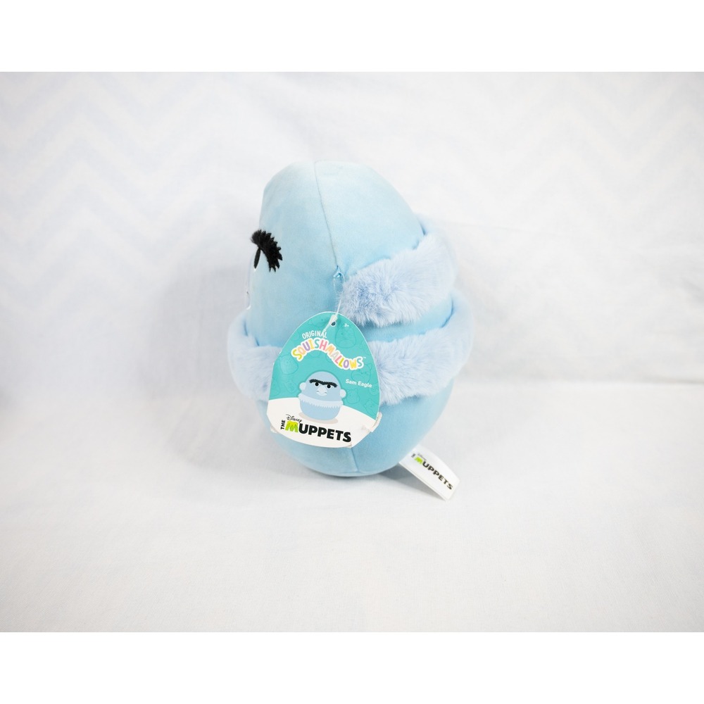 Squishmallows Sam Eagle Muppets Kids 9 Inch Blue New Disney Plush Toy - Picture 2 of 4